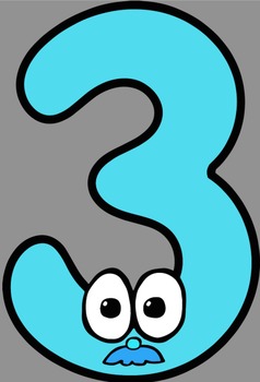 Numbers With Faces 0 to 9 Clip Art - Whimsy Workshop Teaching | TpT