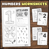 Numbers Worksheets | Kindergarten Math Worksheets | Tracin
