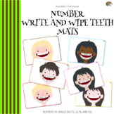 Numbers Write and Wipe Teeth Mats