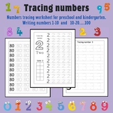 Numbers Writing Practice 1-10 and 10- 20 ..100 Tracing num