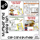 Numbers and Base Ten Clip Card Bundle