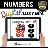 Numbers and Counting - Boom Cards™ Digital Task Cards Kind
