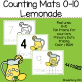 Numbers and Counting Mats 0-10 Lemonade