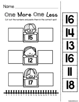 FREE Numbers and Counting Worksheets MATH CENTERS - 1:1 correspondence