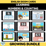 Numbers and Counting in English Boom Card Bundle