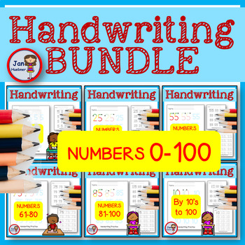 numbers and letters writing practice worksheets bundle tpt