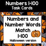 Numbers and Number Words Match Halloween Version