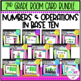 Numbers and Operations 2nd Grade BOOM Card BUNDLE