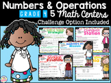 Numbers and Operations Differentiated Math Centers Grade 4