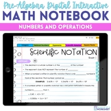 Numbers and Operations Digital Interactive Notebook for Pr