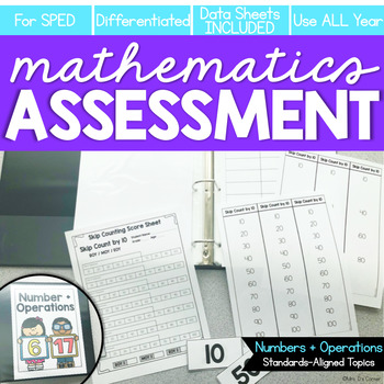 Preview of Numbers and Operations in Base 10 Math Assessments for IEP Progress Monitoring