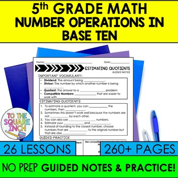 Preview of 5th Grade Numbers and Operations in Base Ten Bundle | NBT Standards