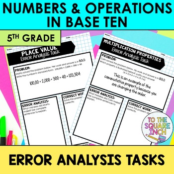 Preview of Numbers and Operations in Base Ten Error Analysis