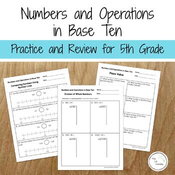 Preview of Numbers and Operations in Base Ten Math Practice and Review for 5th Grade