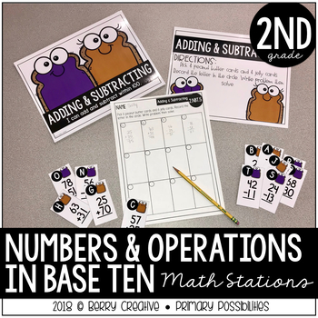 Preview of Numbers and Operations in Base Ten Math Stations