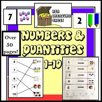 Preview of Numbers and Quantities 1-10 Bundle ABLLS-R R8