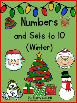 Preview of Winter | Counting to 10 | Numbers 0-10 | Worksheets | Cut and Paste