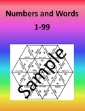 Numbers and Words 1 - 99  - Math Puzzle