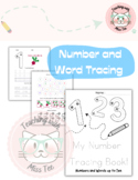 Numbers and Words Tracing Booklet | Numbers 1-10 | Fine Motor
