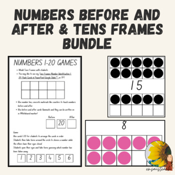 Preview of Numbers before and after 1-30 & Tens Frame Bundle - ES1 & Stage 1 NSW Outcomes