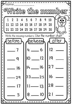 numbers between before after 1 30 by silviya v murphy tpt