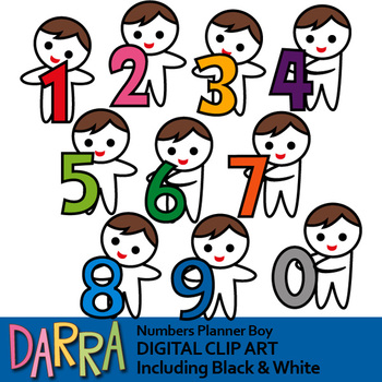 Numbers Clipart Boys With Numbers Clip Art By Darrakadisha Tpt