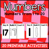 Numbers from 1 to 20