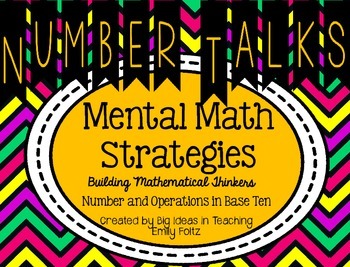 Preview of Numbers in Base 10 Number Talks Mental Math