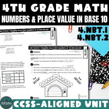Preview of Numbers in Base 10 Unit 4th Grade Math