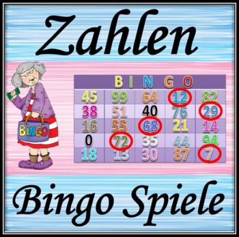 Preview of Numbers in German (0-100)  Bingo Listening Powerpoint game 
