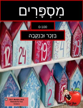 Preview of Numbers in Hebrew  from 0-100 in two forms masculine and feminine
