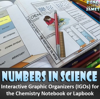 Preview of Numbers in Science for the Chemistry Interactive Notebook & Lapbook