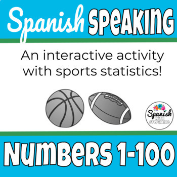 Preview of Numbers in Spanish 1-100 speaking practice | Los números 1-100