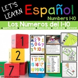 NUMBERS 1-10 in Spanish , Spanish Vocabulary, Espanol