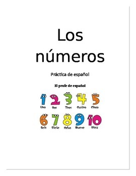 Preview of Numbers in Spanish (los números en español) 0-100