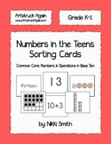 Numbers in the Teens Sorting Cards