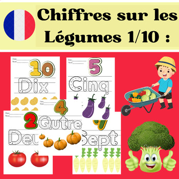 Preview of Chiffres sur les Légumes 1/10 :