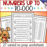 Numbers to 10,000 expand, order, write, compare, place val