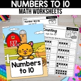Numbers 1 to 10 Number Recognition Assessment Tracing Numb