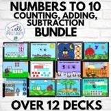 Numbers to 10 Counting Addition & Subtraction BOOM™ CARDS BUNDLE
