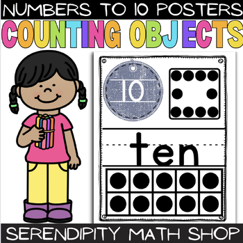 Preview of Numbers to 10 Math Posters