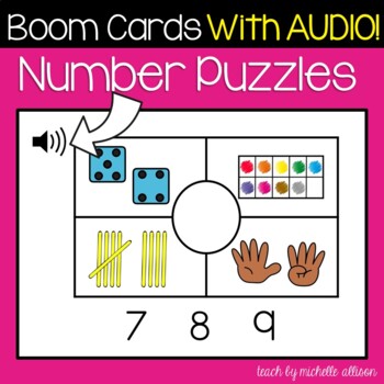 Preview of Numbers to 10 | Number Sense | Representing Numbers | Boom Cards WITH AUDIO