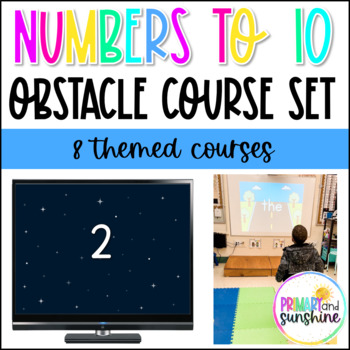 Preview of Numbers to 10 Obstacle Courses