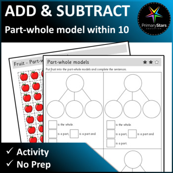 Preview of Numbers to 10 - Part Whole Models Activity - Singapore Math Mastery