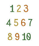 Numbers to 10 Poster/ SVG