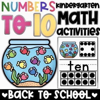 Preview of Numbers to 10 Posters  + Place Value Match Up Activity