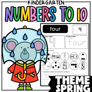 Preview of Subitize + Number Formation to 10 Worksheets for Kindergarten
