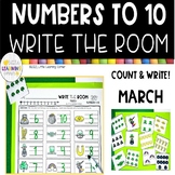 Numbers to 10 Write the Room MARCH math 1-10