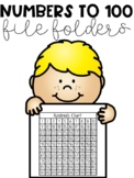 Numbers to 100 File Folders