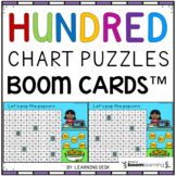 Numbers to 100 Kindergarten Boom Cards - Hundred Chart Puzzles